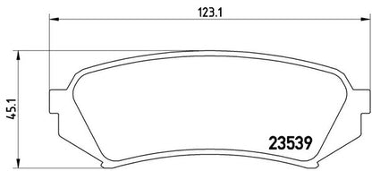 brembo BLACK PAD トヨタ ランドクルーザー/ランドクルーザーシグナス UZJ100W/HDJ101K 1998/01〜2007/08 リア左右セット P83 049