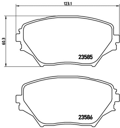 brembo BLACK PAD トヨタ RAV4 ACA21W/ZCA26W 2002/08〜2003/07 フロント左右セット P83 055