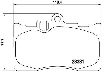 brembo BLACK PAD トヨタ セルシオ UCF30/UCF31 2000/08〜2006/08 フロント左右セット P83 058