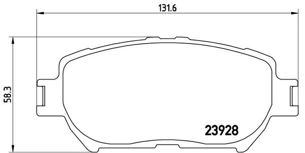 brembo BLACK PAD トヨタ マジェスタ UZS186/UZS187 2004/07〜2009/03 フロント左右セット P83 062