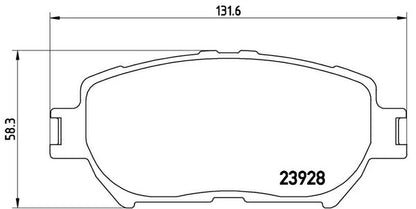 brembo BLACK PAD トヨタ マジェスタ UZS186/UZS187 2004/07〜2009/03 フロント左右セット P83 062