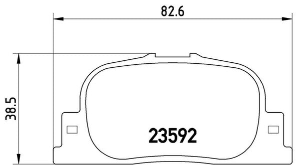 brembo BLACK PAD トヨタ カムリグラシア MCV21/MCV21W 1999/08〜2001/09 リア左右セット P83 063