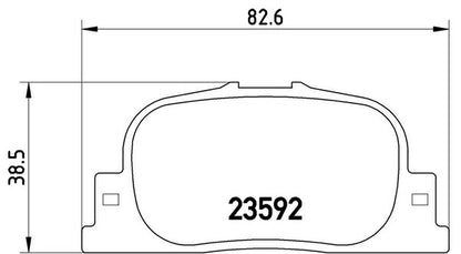 brembo BLACK PAD トヨタ カムリグラシア MCV21/MCV21W 1999/08〜2001/09 リア左右セット P83 063
