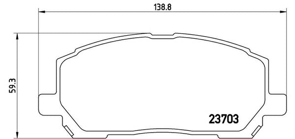 brembo BLACK PAD トヨタ クルーガーL/クルーガーV ACU20W/ACU25W/MCU20W/MCU25W 2000/11〜2003/08 フロント左右セット P83 078