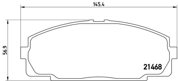 brembo BLACK PAD トヨタ グランドハイエース RCH11W/KCH10W/KCH16W 1997/08〜2002/05 フロント左右セット P83 092