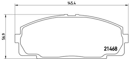 brembo BLACK PAD トヨタ グランドハイエース RCH11W/KCH10W/KCH16W 1997/08〜2002/05 フロント左右セット P83 092
