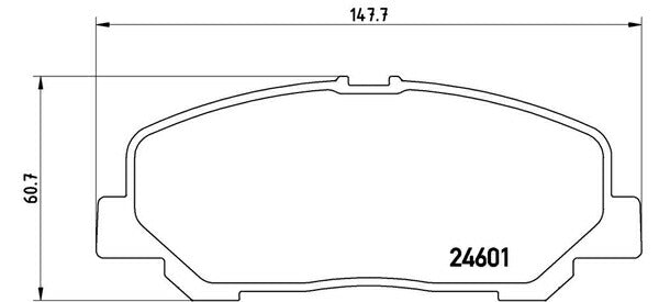 brembo BLACK PAD トヨタ アルファード/ヴェルファイア ANH25W/GGH25W 2008/04〜2015/01 フロント左右セット P83 099