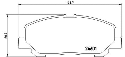 brembo BLACK PAD トヨタ アルファード/ヴェルファイア ANH25W/GGH25W 2008/04〜2015/01 フロント左右セット P83 099