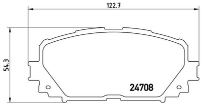 brembo BLACK PAD トヨタ ポルテ NCP145 2014/04〜 フロント左右セット P83 101