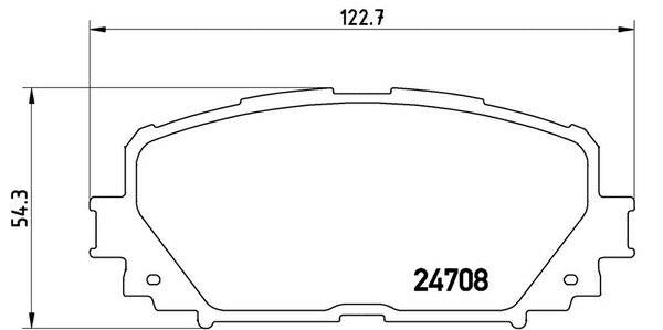 brembo BLACK PAD トヨタ スペイド NCP145 2012/07〜2014/04 フロント左右セット P83 101