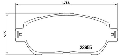 brembo BLACK PAD トヨタ エスティマ ACR30W/ACR40W/MCR30W/MCR40W 2003/04〜2006/01 フロント左右セット P83 105