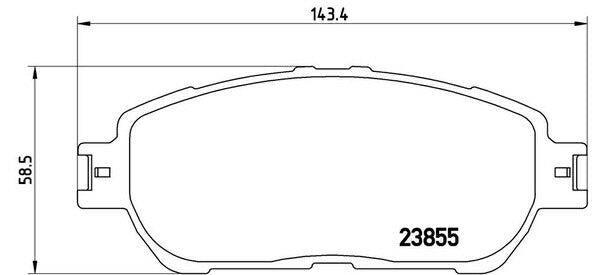 brembo BLACK PAD トヨタ ウィンダム MCV30 2001/07〜2006/03 フロント左右セット P83 105