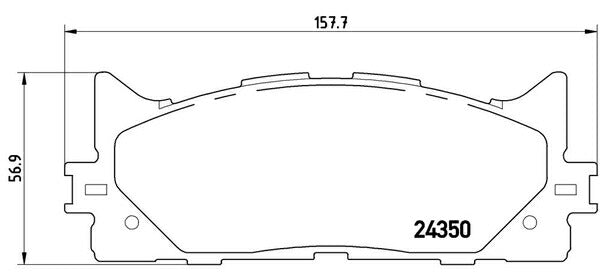 brembo BLACK PAD ダイハツ アルティス AVV50N 2012/04〜2017/07 フロント左右セット P83 117