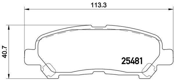 brembo BLACK PAD トヨタ ハイランダー GSU40/GSU45/ASU40 2008〜2014 リア左右セット P83 138