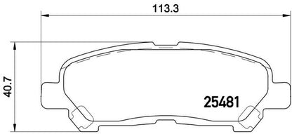 brembo BLACK PAD トヨタ ハイランダー GSU40/GSU45/ASU40 2008〜2014 リア左右セット P83 138