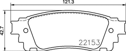 brembo BLACK PAD トヨタ ハリアー AVU65W 2017/05〜 リア左右セット P83 166