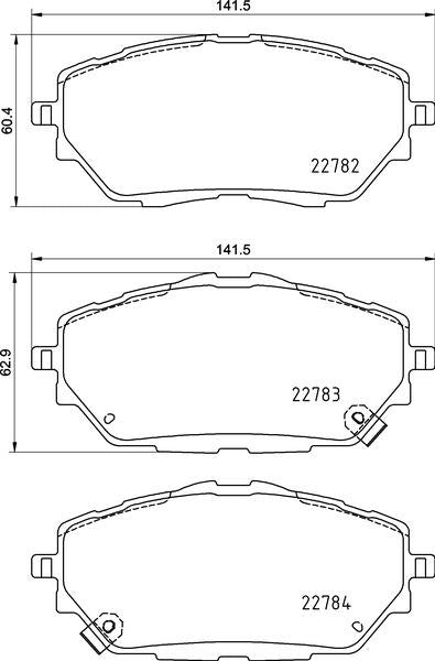 brembo BLACK PAD トヨタ C-HR NGX10 2016/12〜2019/10 フロント左右セット P83 171