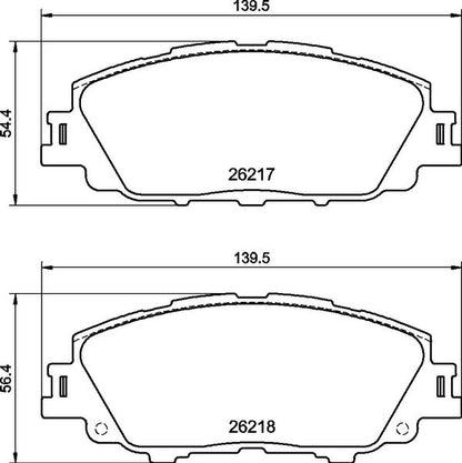 brembo BLACK PAD トヨタ カローラスポーツ NRE210H/NRE214H/ZWE211H 2018/06〜 フロント左右セット P83 175