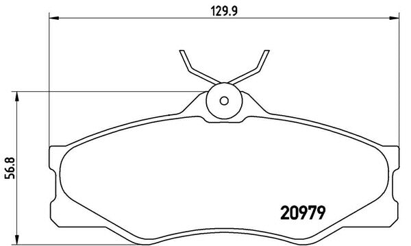 brembo BLACK PAD VOLKSWAGEN ヴァナゴン/トランスポーター 25MV/T25 1986〜1987 フロント左右セット P85 008