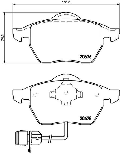 brembo BLACK PAD AUDI 100/100アバント(C4) 4AAAD/4AACE/4AAAR 1991〜1995 フロント左右セット P85 026