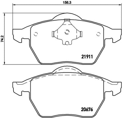 brembo BLACK PAD AUDI A3 8LAGU/8LAUQ 1998/01〜2003/08 フロント左右セット P85 035