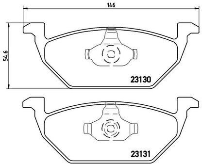 brembo BLACK PAD AUDI A3 8LAGN/8LAPG 1998/01〜2003/08 フロント左右セット P85 041