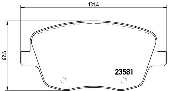 brembo BLACK PAD VOLKSWAGEN ポロ 9NBJX 2005/12〜2009/09 フロント左右セット P85 057