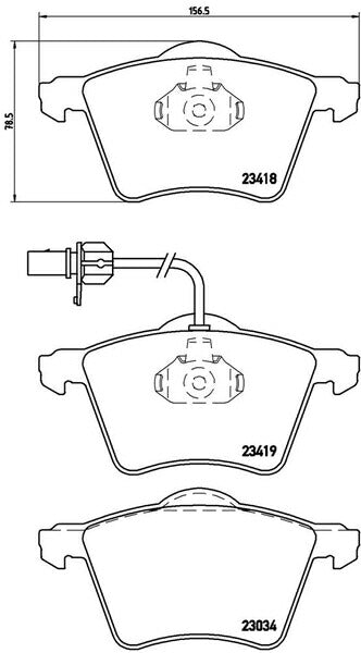 brembo BLACK PAD FORD ギャラクシー WF0GY5/WF0GAA 1998〜1999 フロント左右セット P85 062