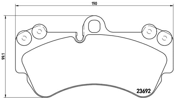 brembo BLACK PAD VOLKSWAGEN トゥアレグ 7LBMVS/7LBMVA 2004/08〜2007/04 フロント左右セット P85 069
