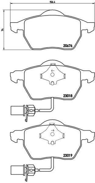 brembo XTRA PAD AUDI A6(C4) 4AAAHF 1994〜1998 フロント左右セット P85 085X