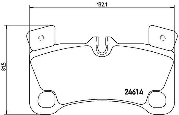 brembo BLACK PAD PORSCHE カイエン 9PAM4851TA 2008/07〜2010/03 リア左右セット P85 103