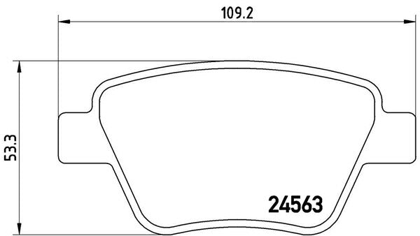 brembo XTRA PAD VOLKSWAGEN ゴルフヴァリアント 1KCBZ 2010/09〜2013/12 リア左右セット P85 114X