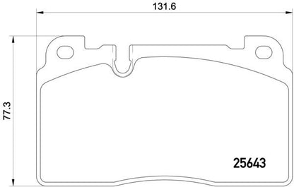 brembo BLACK PAD AUDI Q5 8RCNCF 2012/11〜2013/07 フロント左右セット P85 122