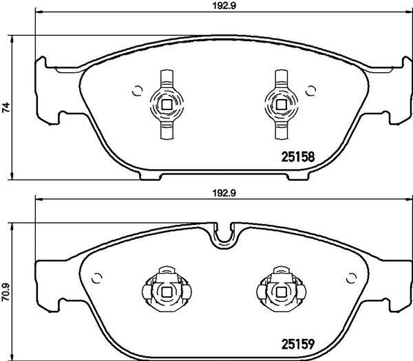 brembo BLACK PAD AUDI A6オールロードクワトロ 4GCGWB 2012/08〜 フロント左右セット P85 127