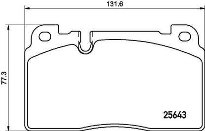 brembo BLACK PAD AUDI Q5 8RCNCF 2013/07〜2017/10 フロント左右セット P85 133