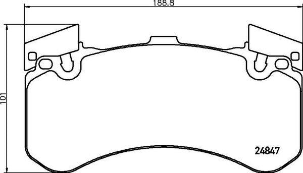 brembo BLACK PAD AUDI S7 4GCEUL 2012/08〜 フロント左右セット P85 136