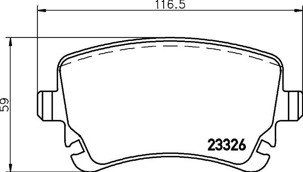 brembo BLACK PAD BENTLEY フライングスパー BECVA 2013/06〜2019/06 リア左右セット P85 143
