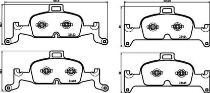 brembo BLACK PAD AUDI A5(B9) F5CYRC 2017/04〜 フロント左右セット P85 164