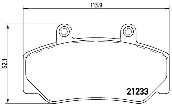 brembo BLACK PAD VOLVO 740 7B200/7B230/7B234 1984〜1991/08 フロント左右セット P86 006