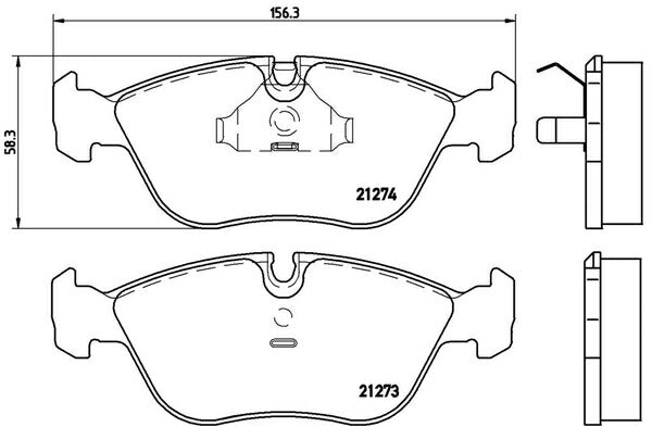brembo BLACK PAD VOLVO C70 8B5234K/8B5244K/8B5254K 1997〜2006 フロント左右セット P86 013
