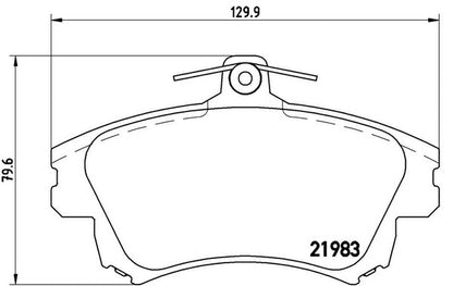 brembo BLACK PAD VOLVO S40 4B4184/4B4194/4B4204 1997/09〜2004 フロント左右セット P86 017