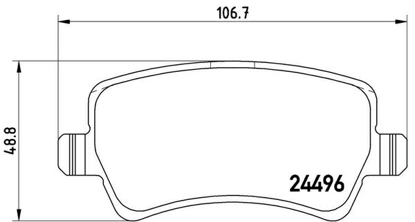 brembo XTRA PAD LAND ROVER レンジローバー イヴォーク LV2A 2012/03〜2015/09 リア左右セット P86 021X