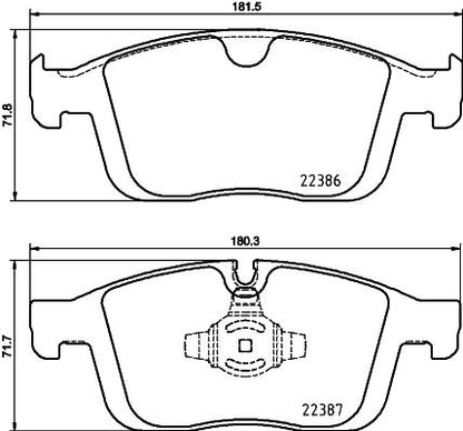 brembo BLACK PAD VOLVO XC60 DD4204TXC 2015/07〜 フロント左右セット P86 026
