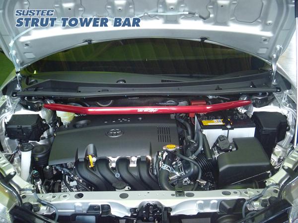 カローラフィールダー NZE161G タワーバー フロント タナベ サステック