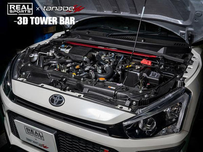 tanabe REAL SPORTS×TANABE 3D TOWER BAR トヨタ コペン GRスポーツ LA400A 2019/10〜 RRLA400KSTB-F