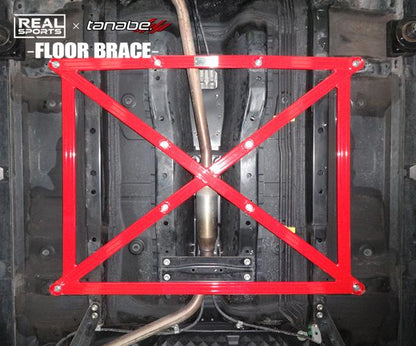 tanabe REAL SPORTS×TANABE FLOOR BRACE ダイハツ コペン LA400K 2014/06〜 RRLA400KUB-CM