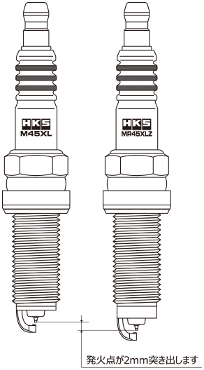 HKS SUPER FIRE RACING MR45XLZ ホンダ N-BOX+ JF1 2012/07〜2013/12 50003-MR45XLZ