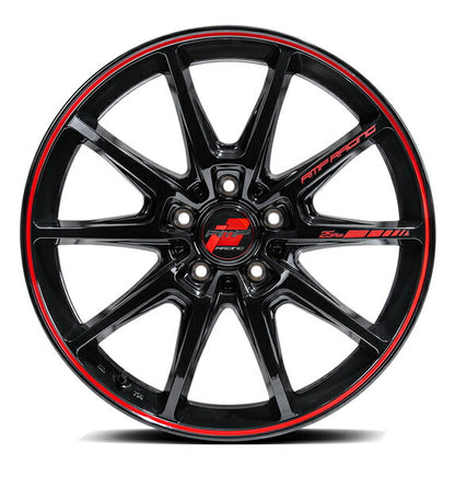 MID(マルカサービス) RMP RACING/R25 Plus 【17×7J 5-100 INSET48 ブラック】 トヨタ ウィッシュ 20系 2009/04〜2017/11
