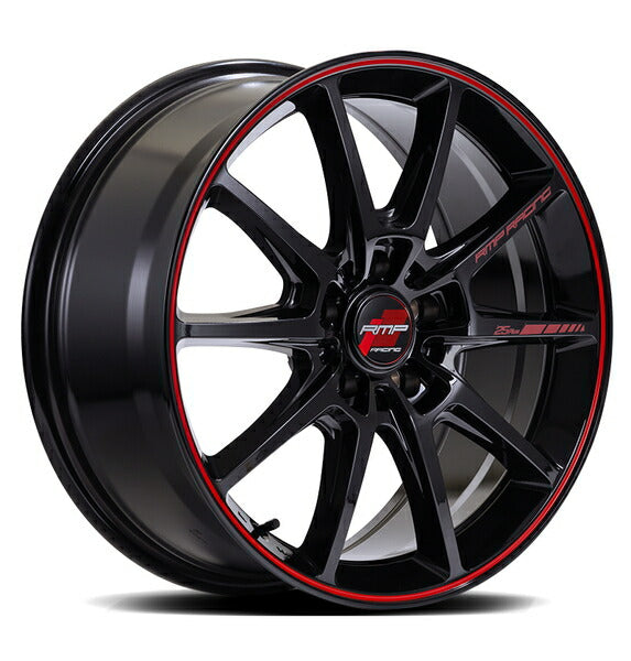 MID(マルカサービス) RMP RACING/R25 Plus 【17×7J 5-114 INSET48 ブラック】 ミツビシ ギャランフォルティス/ギャランフォルティススポーツバック CX4A/CY4A 2007/08〜2015/03(スポーツバック: