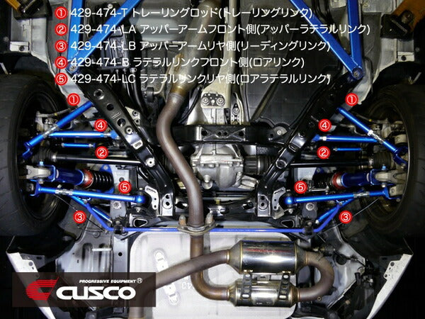 CUSCO 調整式リヤアッパーアーム マツダ ロードスター/ロードスターRF ND5RC/NDERC 2015/05〜 429 474 LA